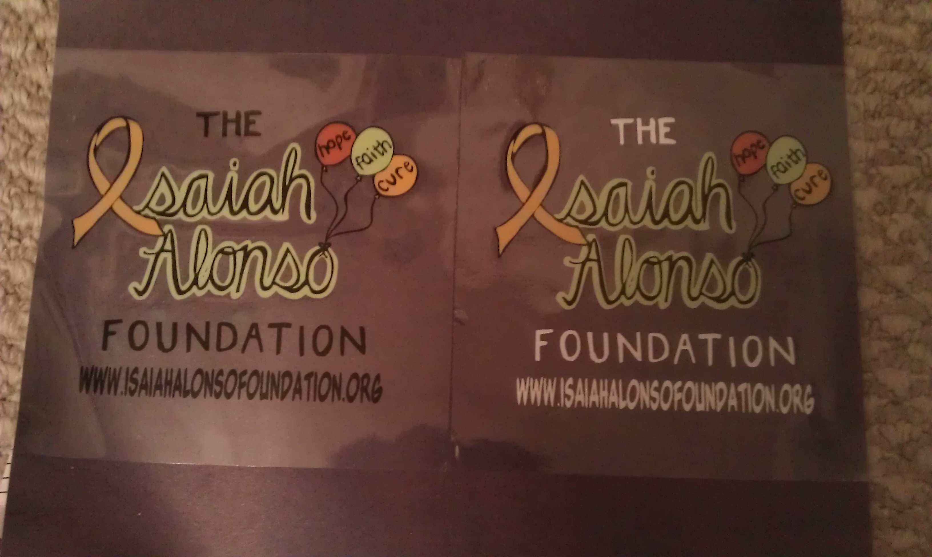 Image for Isaiah Alonso Foundation stickers/window clings